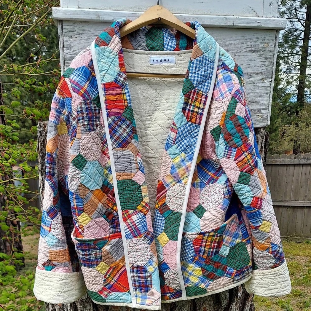 Antique Handmade Quilt Coat / Jacket